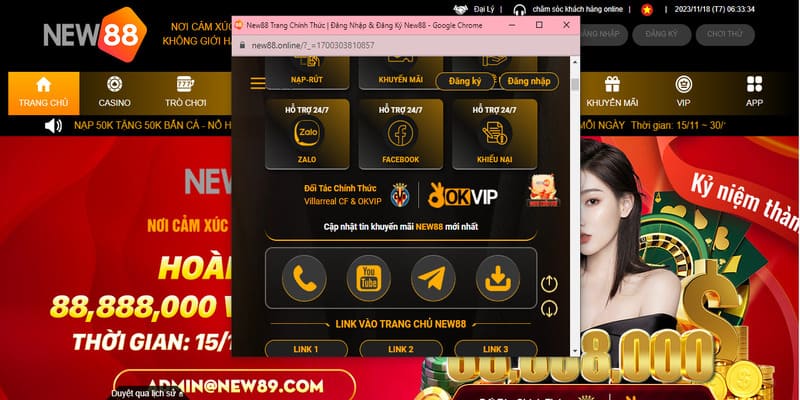 Liên hệ tới hotline để nhận Hỗ Trợ New88 nhanh chóng